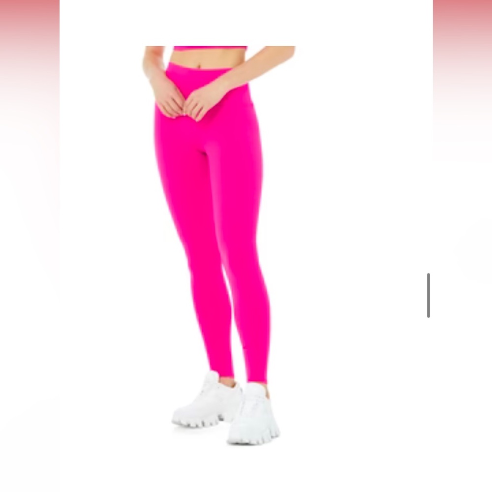 Alo NWOT High-Waist Airbrush Legging Neon Pink Size XS